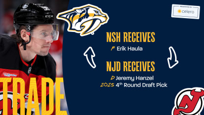 Predators Acquire Erik Haula From New Jersey - 2025_06_18