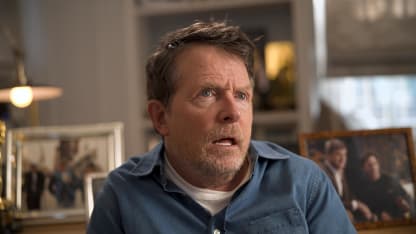 A first look at the Bruins new jersey w/ Michael J. Fox