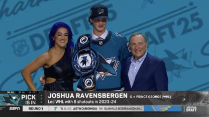 Ravensbergen drafted No. 30 by Sharks