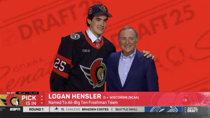 Hensler drafted No. 23 by Senators