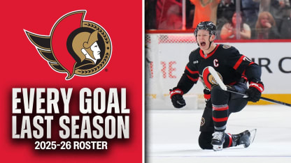 Every goal last season from the 2025-26 Senators