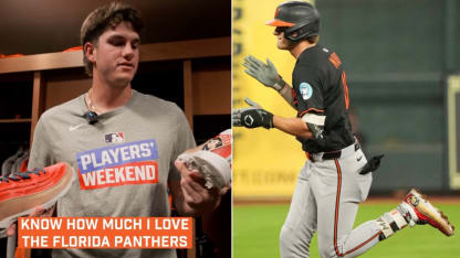 Florida Panthers cleats Baltimore Orioles MLB Coby Mayo