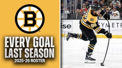 Alle Tore der Bruins-Spieler für 2025/26 aus der vergangenen Saison