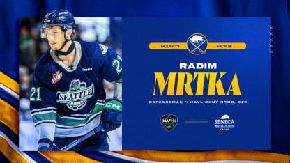 buffalo sabres select radim mrtka ninth pick 2025 nhl draft
