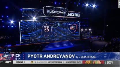 Andreyanov drafted No. 20 by Blue Jackets