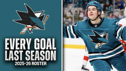 Every goal last season from the 2025-26 Sharks