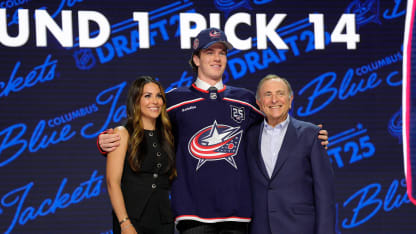 Smith drafted No. 14 by Blue Jackets, announced by Meredith Gaudreau