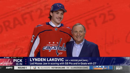 Lakovic drafted No. 27 by Capitals