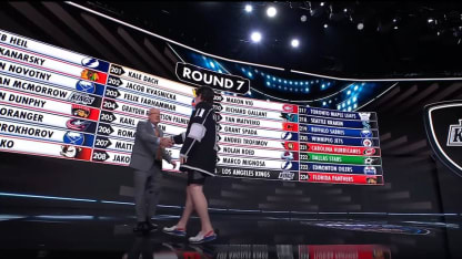 Kings fan invited on stage to make nhl draft pick
