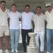Brad Marchand day with Stanley Cup Sidney Crosby Nathan MacKinnon