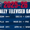 blue jackets 2025 26 national tv schedule espn