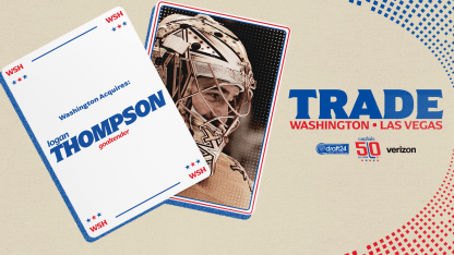 Capitals Acquire Logan Thompson from the Vegas Golden Knights 