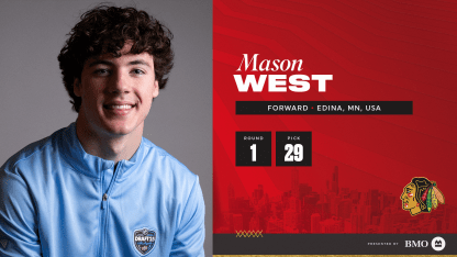 RELEASE: Blackhawks Select Mason West with 29th Overall Pick in 2025 NHL Draft