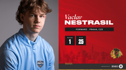 RELEASE: Blackhawks Select Vaclav Nestrasil with 25th Overall Pick of the 2025 NHL Draft