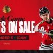 RELEASE: Blackhawks Single-Game Tickets Go On Sale Friday, September 5
